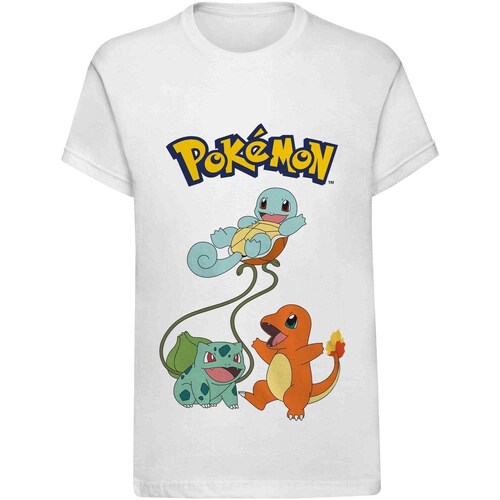Vêtements Enfant T-shirts manches courtes Pokemon HE337 Blanc