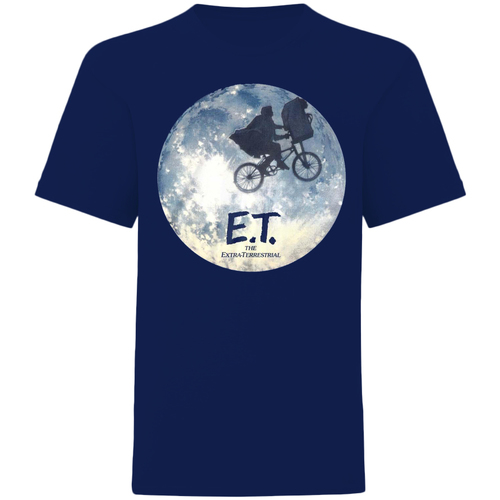 Vêtements T-shirts manches longues E.t. The Extra-Terrestrial HE407 Bleu