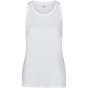 Vêtements Printed Round Neck Mini Skater Dress Awdis JC026 Blanc