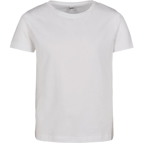 Vêtements Fille T-shirts manches courtes Build Your Brand BY115 Blanc