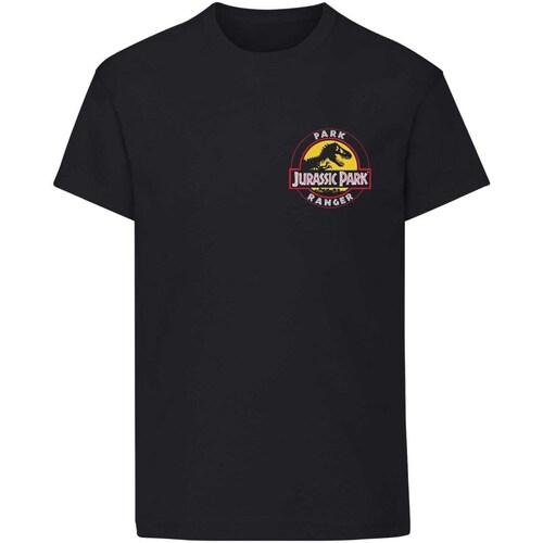 Vêtements T-shirts manches longues Jurassic Park Park Ranger Noir
