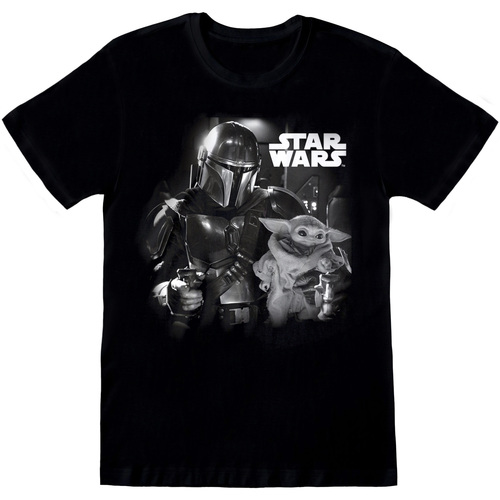 Vêtements T-shirts manches longues Star Wars: The Mandalorian HE344 Noir