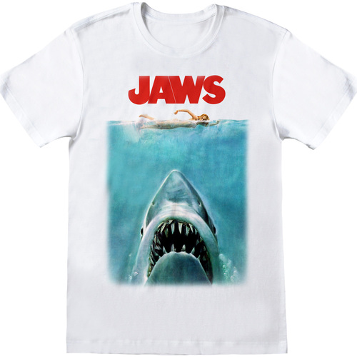 Vêtements T-shirts manches longues Jaws  Blanc