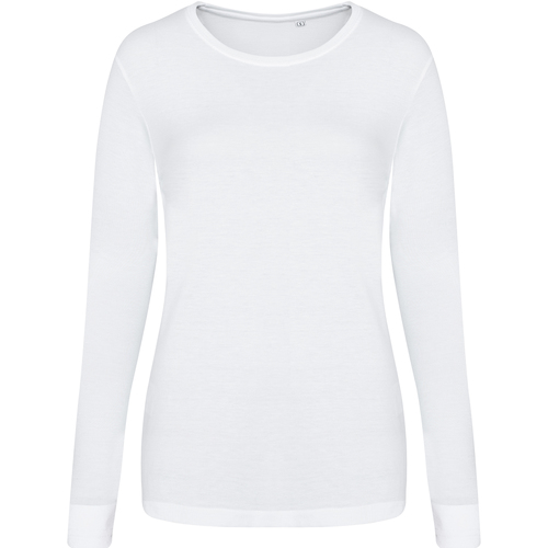 Vêtements Femme T-shirts manches longues Awdis JT02F Blanc