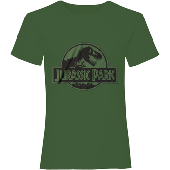 Vêtements T-shirts manches longues Jurassic Park  Vert