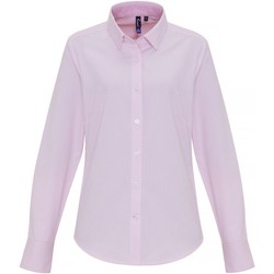 Vêtements Femme Chemises / Chemisiers Premier PR338 Blanc / rose
