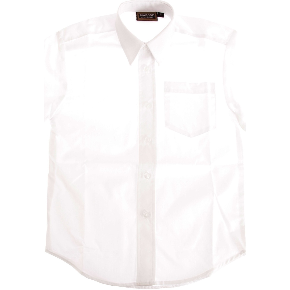 Vêtements Garçon Chemises manches courtes Universal Textiles SHIRT387 Blanc