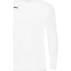 Vêtements T-shirts manches longues Puma  Blanc