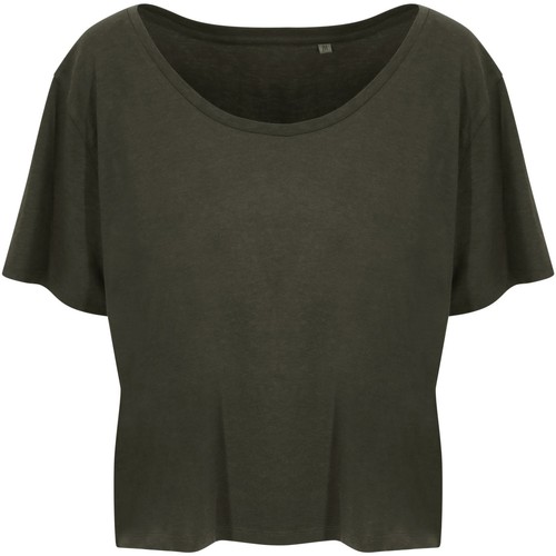 Vêtements Femme T-shirts manches longues Ecologie EA02F Vert