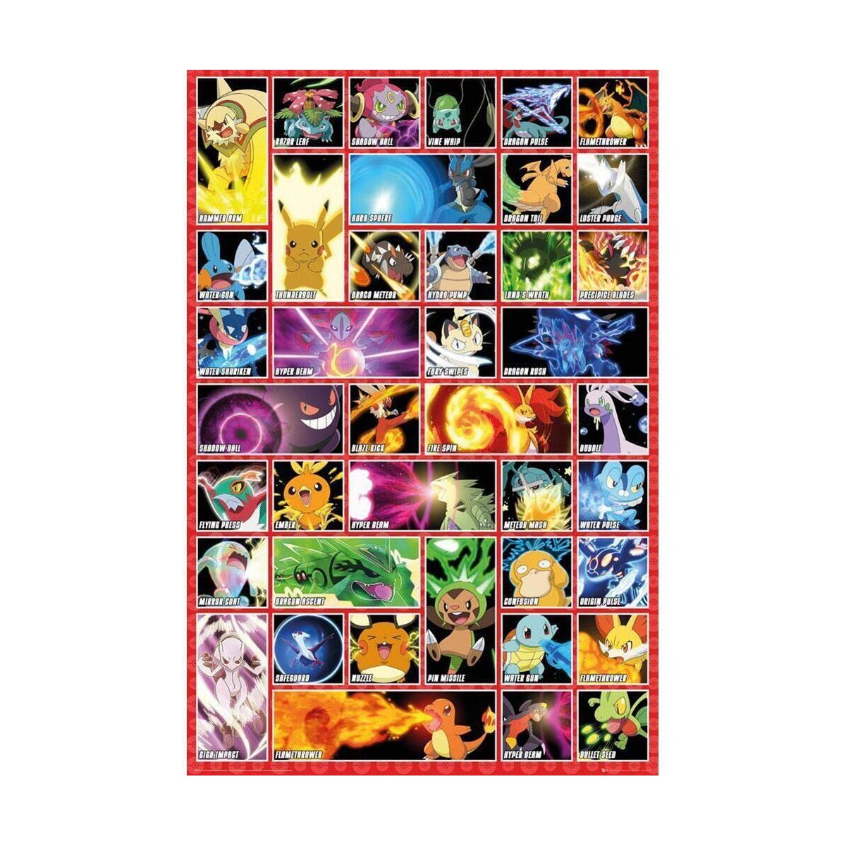 Maison & Déco Affiches / posters Pokemon TA6050 Multicolore