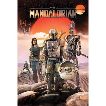 Maison & Déco Affiches / posters Star Wars: The Mandalorian TA6889 Multicolore