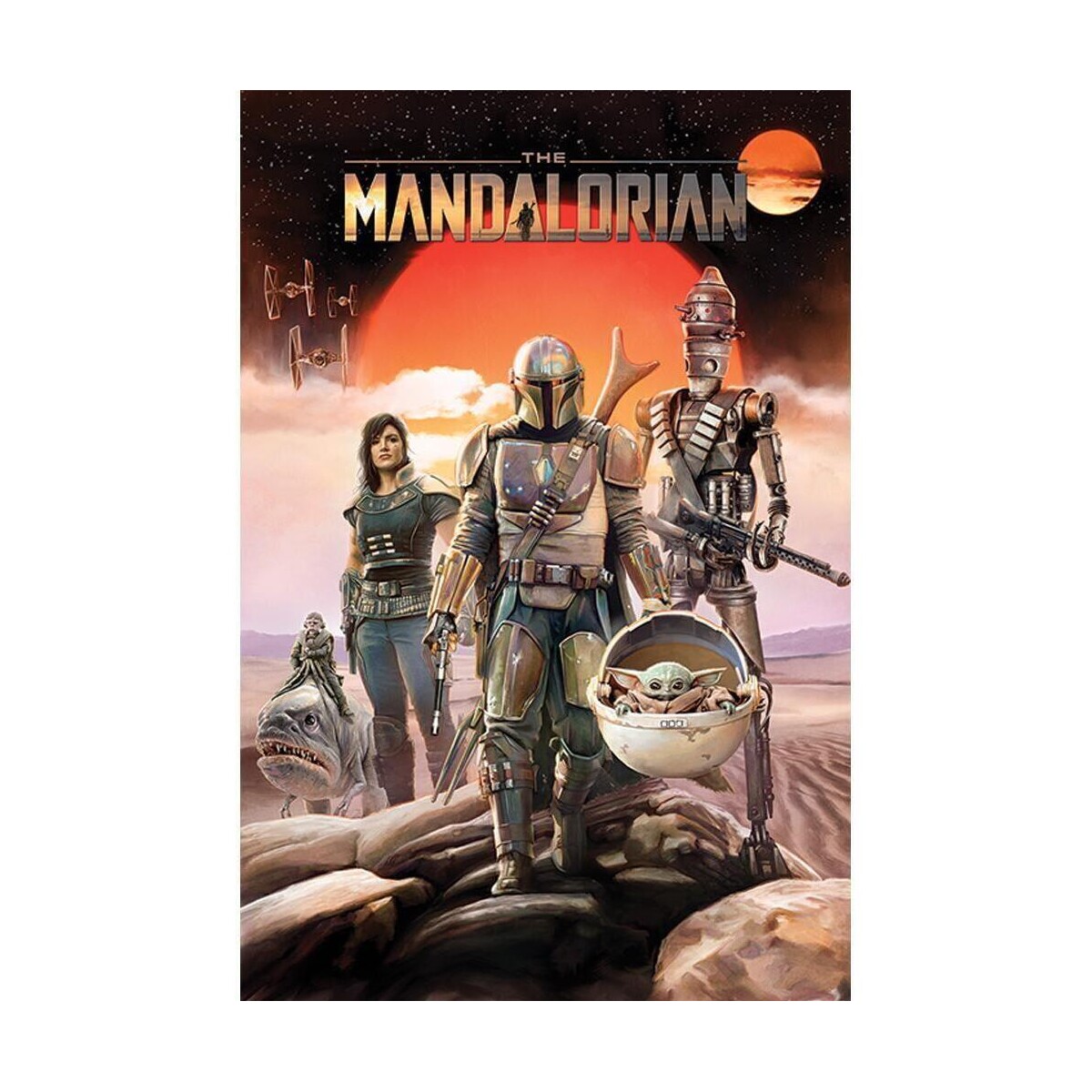 Maison & Déco Affiches / posters Star Wars: The Mandalorian TA6889 Multicolore