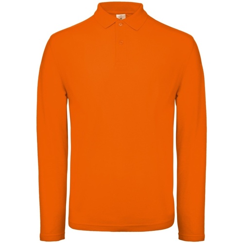 Vêtements Homme Polos manches longues B And C ID.001 Orange