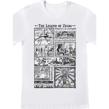 Vêtements T-shirts manches courtes Nintendo  Blanc