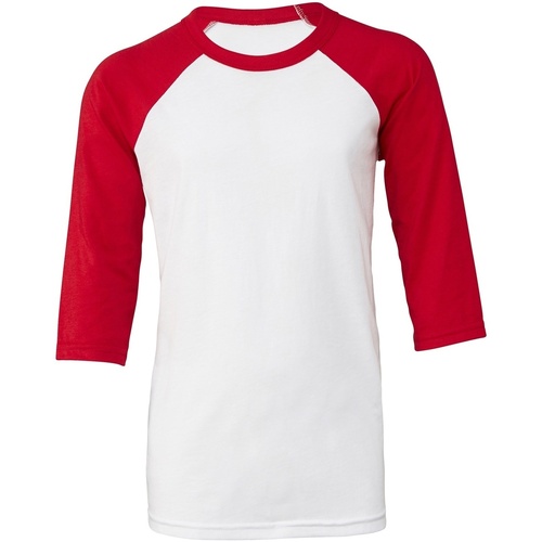 Bella + Canvas BE218 Rouge - Vêtements T-shirts manches longues Enfant  12,90 €