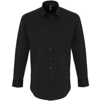 Vêtements Homme Chemises manches longues Premier PR244 Noir
