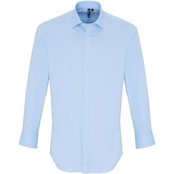 Vêtements Homme Chemises manches longues Premier PR244 Bleu pâle