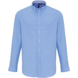 Vêtements Homme Chemises manches longues Premier PR238 Bleu