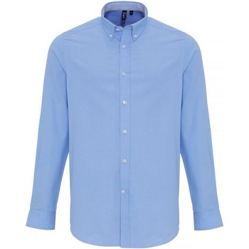 Vêtements Homme Chemises manches courtes Premier PR238 Bleu