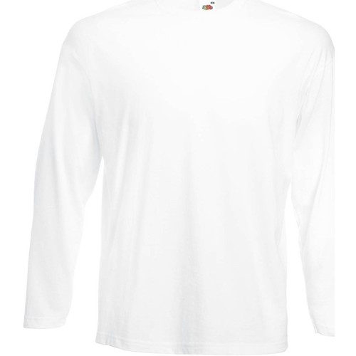 Vêtements Homme T-shirts manches longues Fruit Of The Loom 61446 Blanc