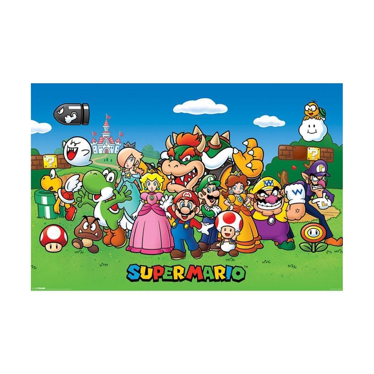Maison & Déco Affiches / posters Super Mario TA2706 Multicolore