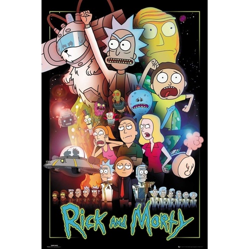 Sacs femme à moins de 70 Affiches / posters Rick And Morty TA420 Multicolore