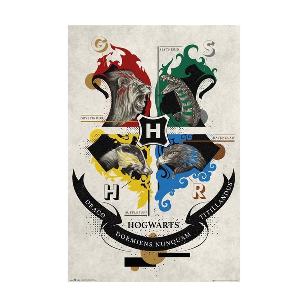 Maison & Déco Affiches / posters Harry Potter TA7723 Noir
