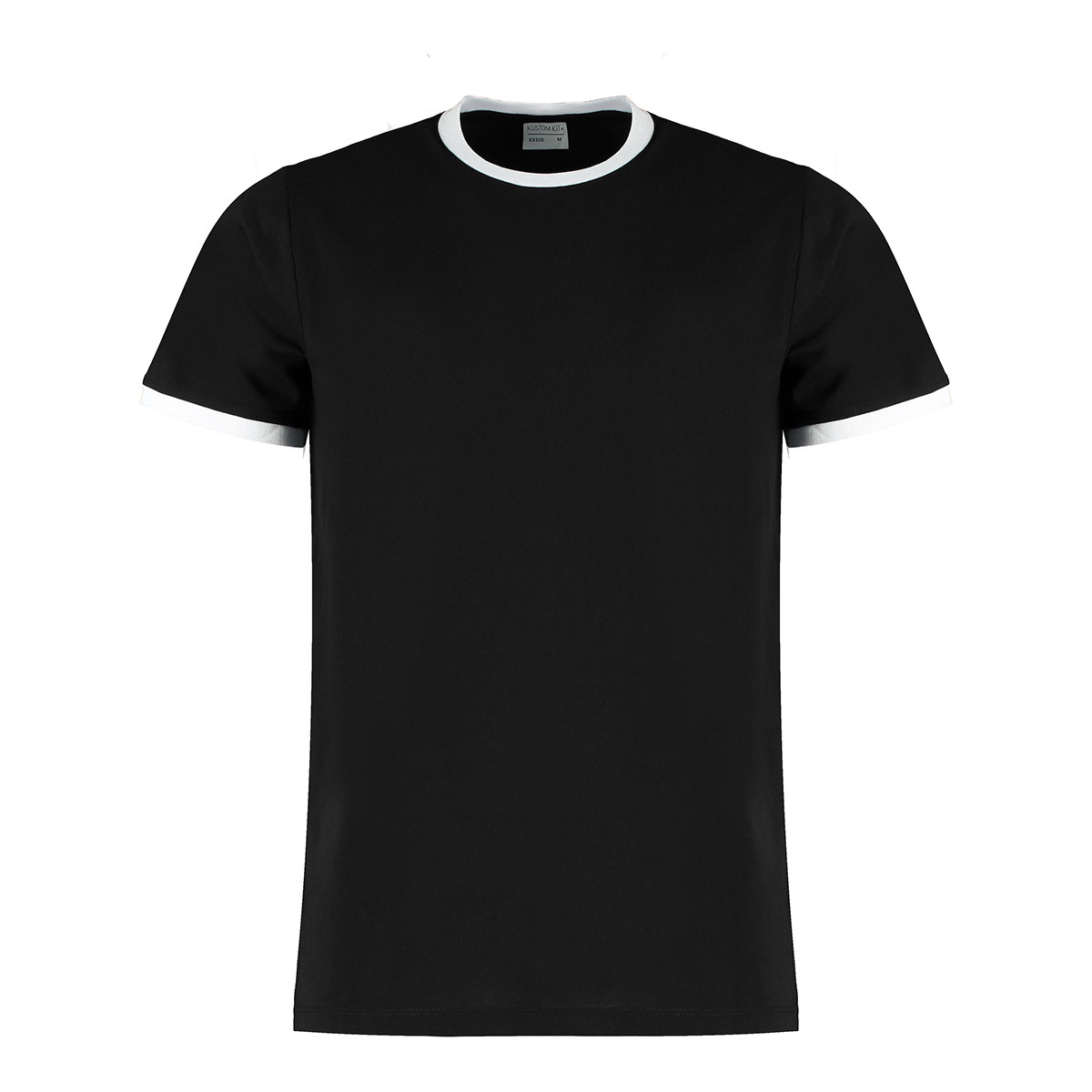 Vêtements Homme T-shirts manches longues Kustom Kit Ringer Noir