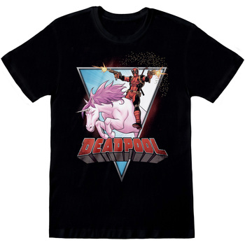 Vêtements T-shirts manches courtes Deadpool  Noir