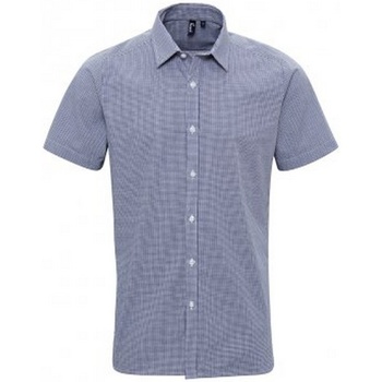 Vêtements Homme Chemises manches courtes Premier PR221 Bleu marine / blanc