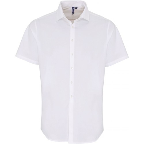 Vêtements Homme Chemises manches courtes Premier PR246 Blanc