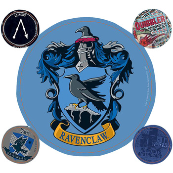 Boxer Garçon Poudlard Stickers Harry Potter TA895 Bleu