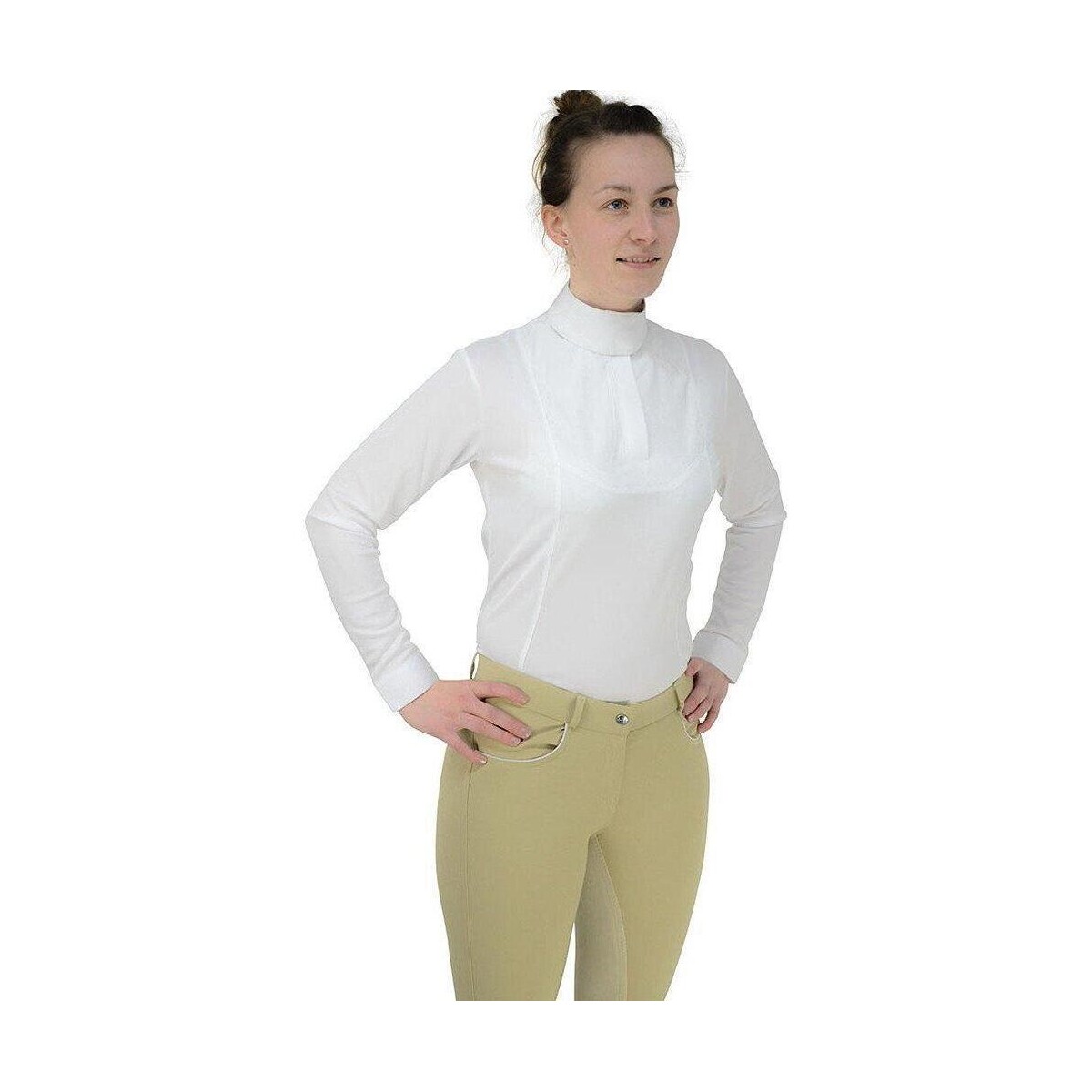 Vêtements Femme T-shirts manches longues Hyfashion Sandringham Blanc