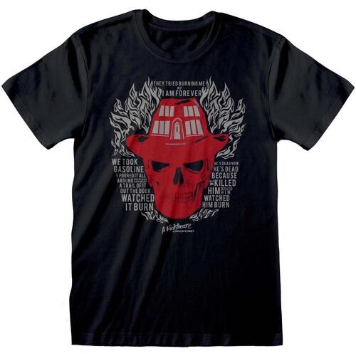 Vêtements T-shirts manches longues Nightmare On Elm Street Skull Noir