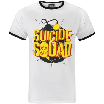 Vêtements T-shirts manches longues Suicide Squad  Blanc