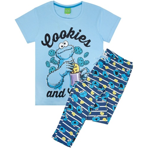 Vêtements Femme Pyjamas / Chemises de nuit Sesame Street NS5219 Bleu