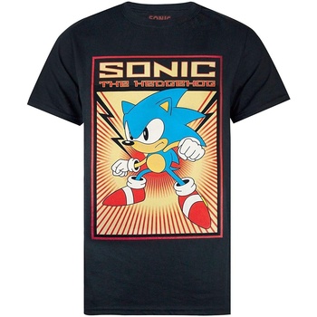 Vêtements Homme T-shirts manches longues Sonic The Hedgehog Propaganda Noir