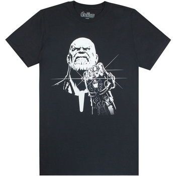 Vêtements Homme T-shirts manches longues Avengers  Noir