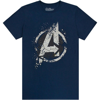 Vêtements Homme T-shirts manches longues Avengers  Bleu