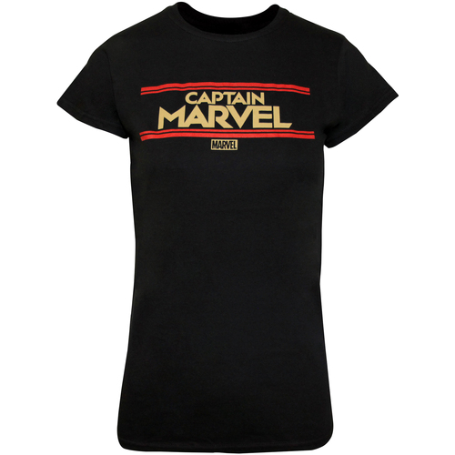 Vêtements Femme T-shirts manches longues Captain Marvel NS5387 Noir