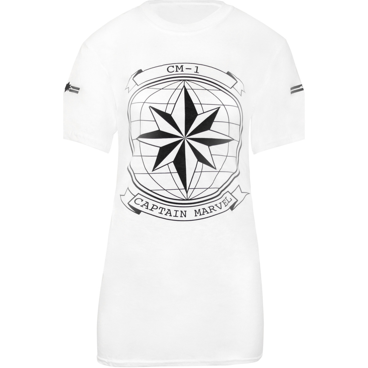 Vêtements Femme T-shirts manches longues Captain Marvel Star Insignia Noir