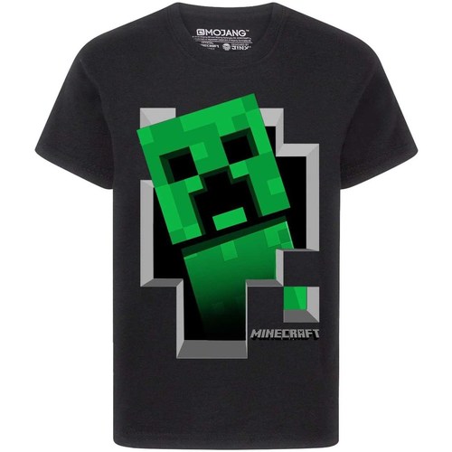 Vêtements Garçon T-shirts manches longues Minecraft Inside Noir