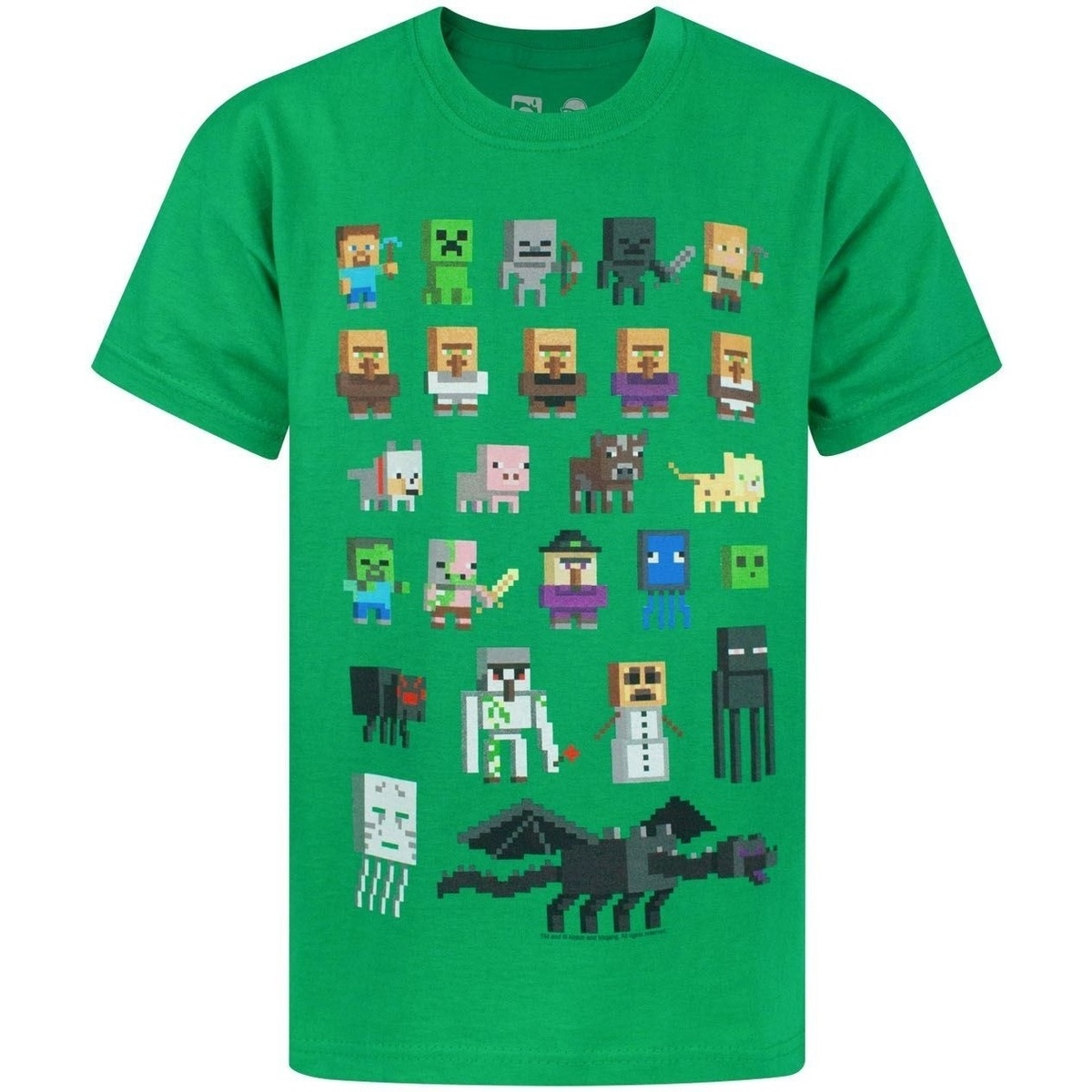Vêtements Garçon T-shirts manches longues Minecraft Sprites Vert