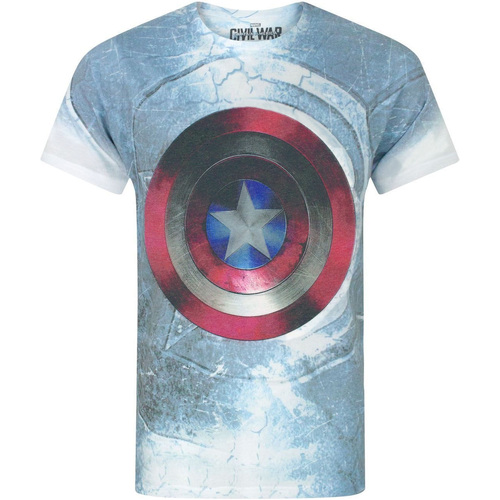 Vêtements Homme T-shirts manches longues Captain America Civil War NS5569 Multicolore