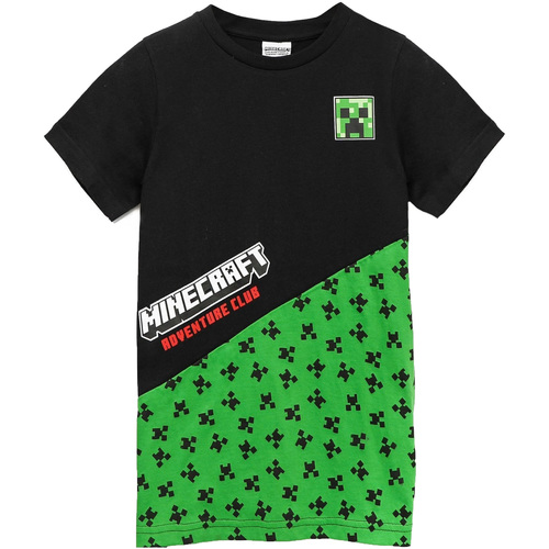 Vêtements Garçon T-shirts manches longues Minecraft  Noir