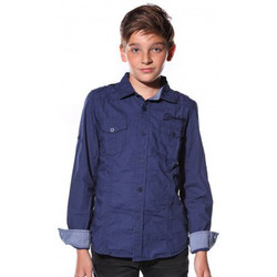 Vêtements Enfant Chemises manches longues Deeluxe Chemise junior SPARODRY grise ou bleu  - 10 ANS Gris