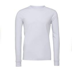 Vêtements T-shirts manches longues Bella + Canvas BE044 Blanc