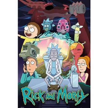 Maison & Déco Affiches / posters Rick And Morty TA6423 Multicolore
