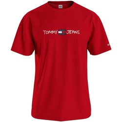 Vêtements Homme T-shirts manches courtes Tommy Jeans T shirt  homme Ref 54355 XNL Rouge Rouge