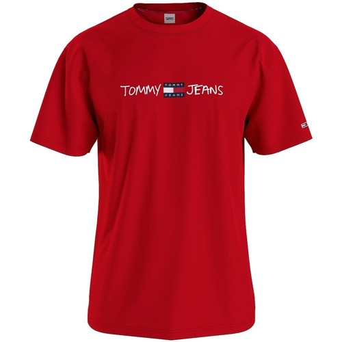 Vêtements Homme T-shirts & Polos Tommy Jeans T shirt  homme Ref 54355 XNL Rouge Rouge